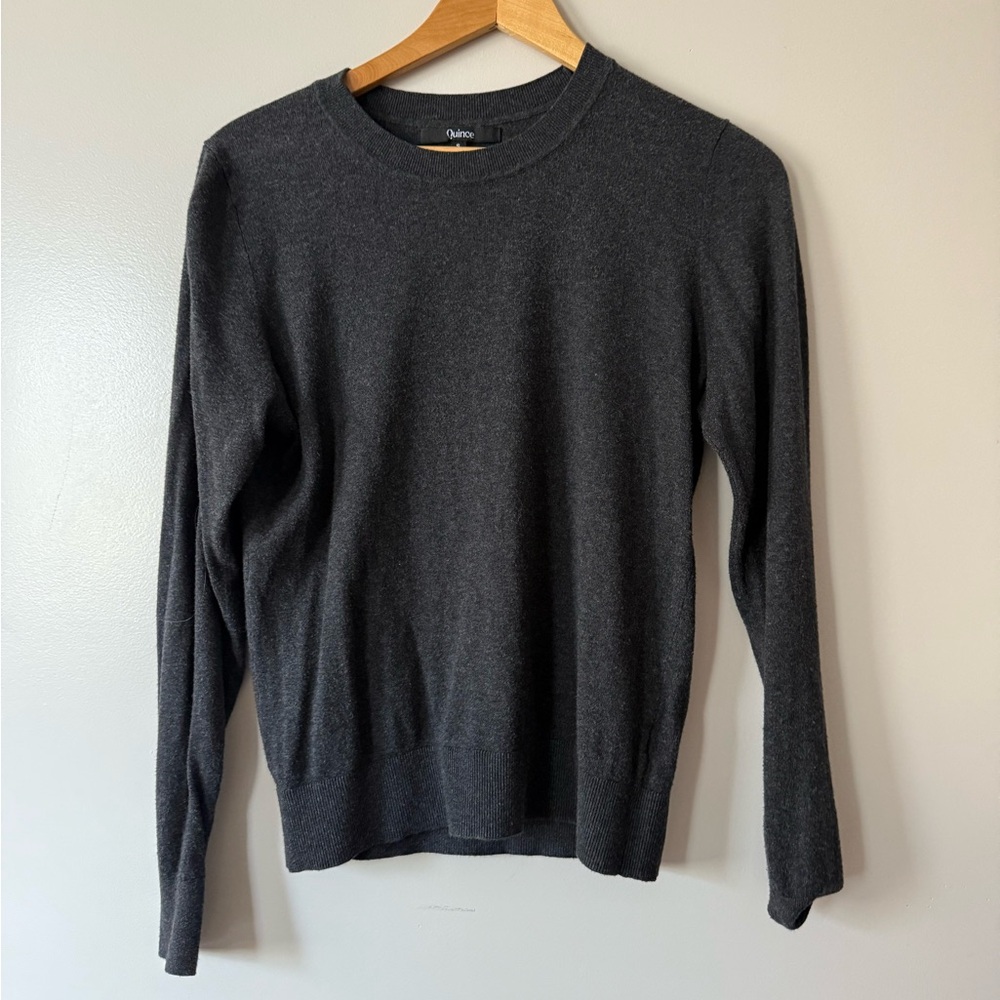 Quince Charcoal Knit Top